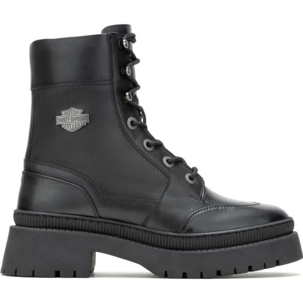 Harley-Davidson Women’s Kavan 7" Lace Side-Zip Riding Boots Black D65001, Size 8